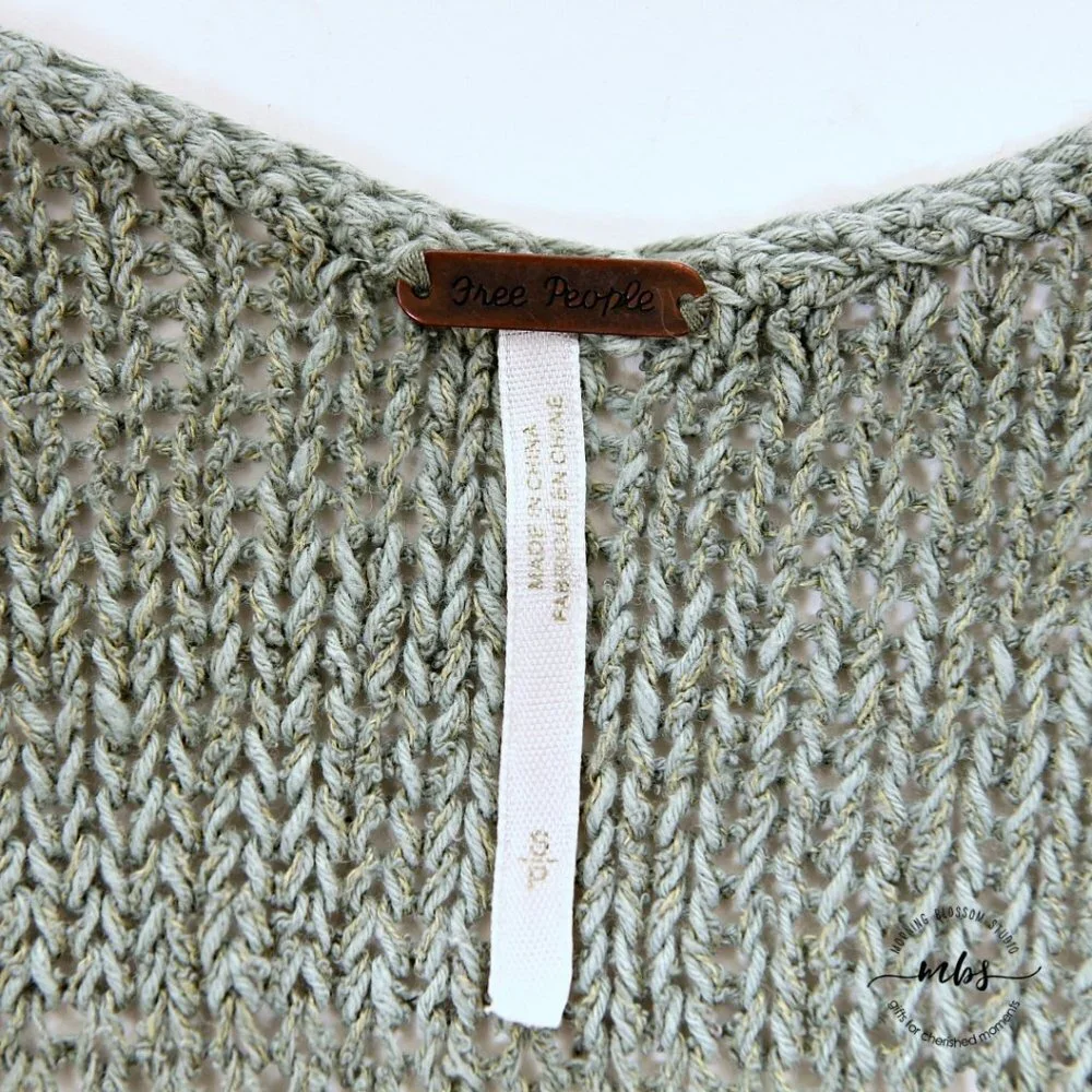 Free People Nickels & Dimes Oversize Knit Silk Blend Sweater Green Women Size SP